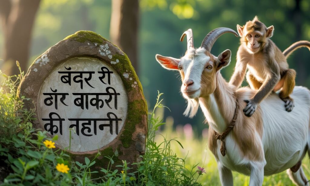बंदर और बकरी की कहानी – The Story of Monkey and Goat