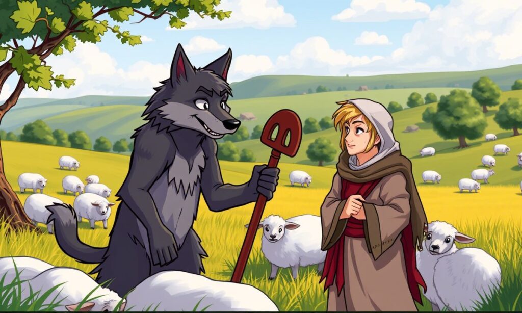 भेड़िया और चरवाहे की कहानी – Story of Wolf and Shepherd