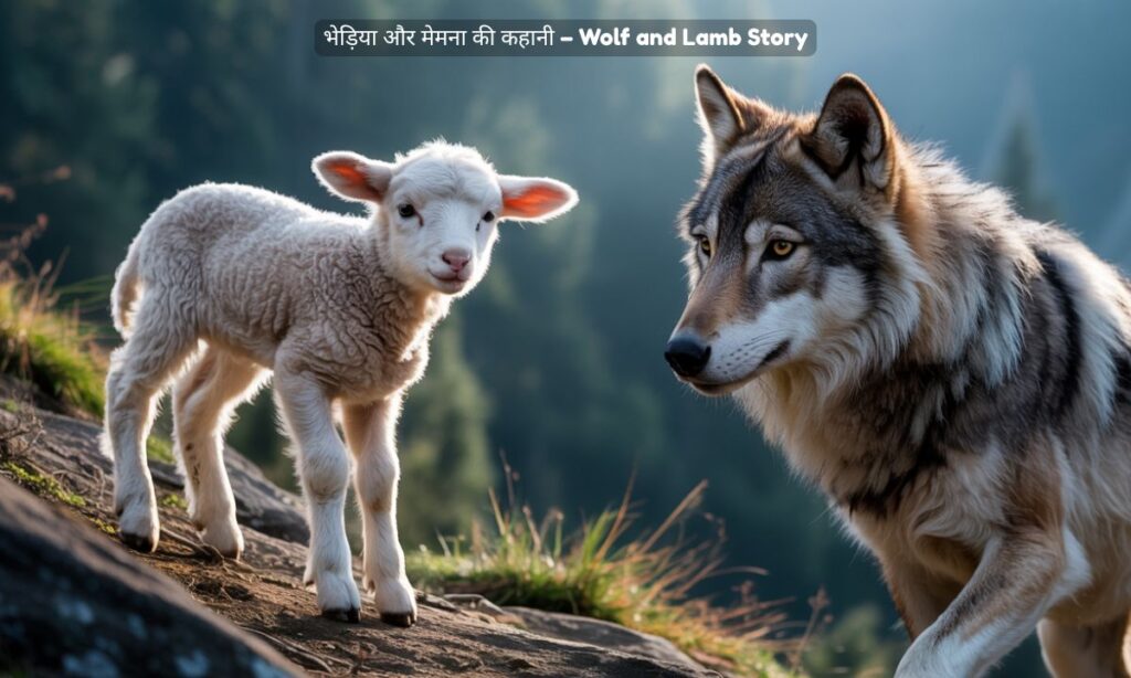 भेड़िया और मेमना की कहानी – Wolf and Lamb Story
