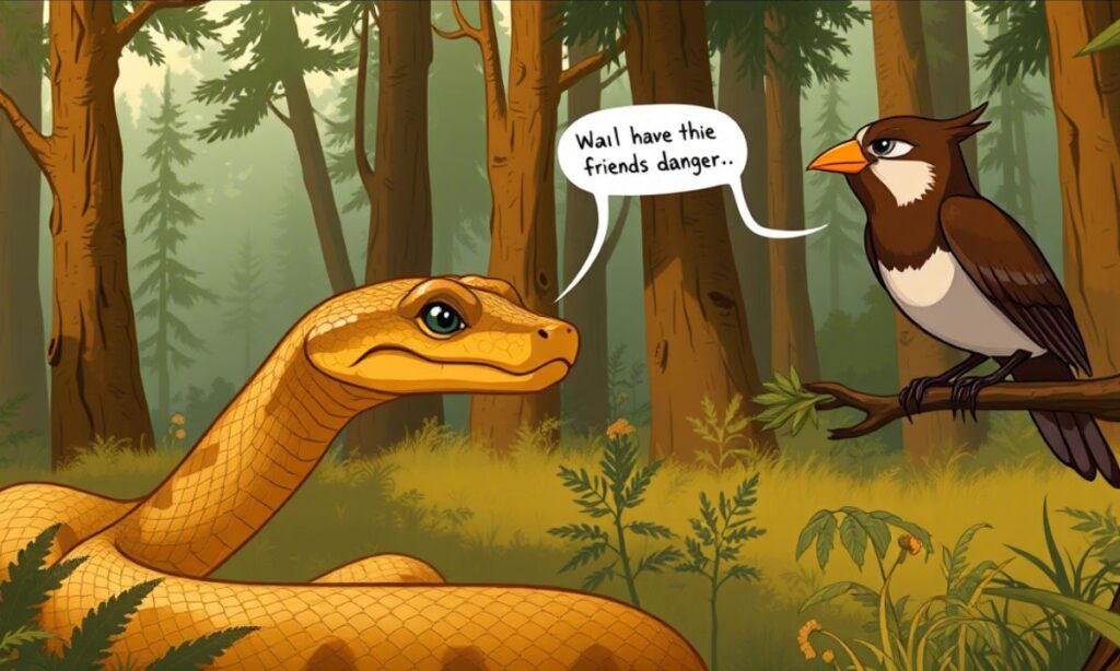 साँप और चिड़िया की कहानी – Story of Snake and Bird